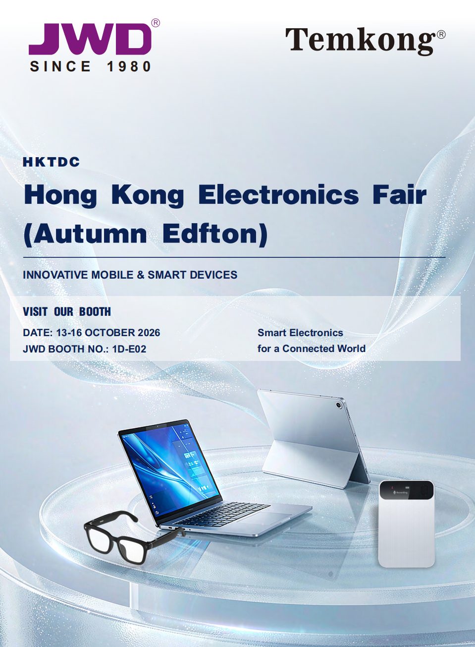 JWD to Showcase Full Range of AI Smart Devices at HKTDC Autumn Electronics Fair 2026